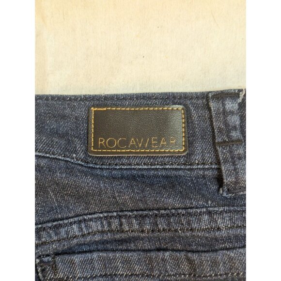 RocaWear Women’s Jeans Size 7 Simone Straight Leg Mid Rise Embellished Pocket - Picture 13 of 15